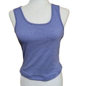 Columbia Women's Size Small Powder Blue GRT Cropped Muscle Shirt Tank Top